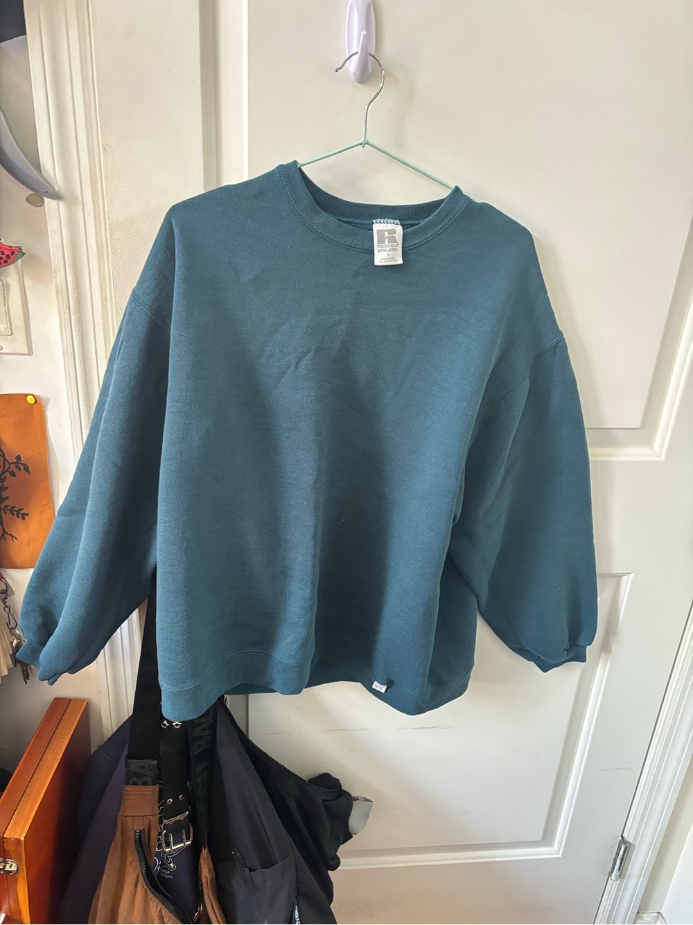 Russell Athletic Blue Teal Crewneck Sweatshirt